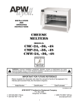 APW Wyott CMP-24 Operating instructions