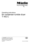 Miele T 442 C Operating instructions