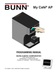 Bunn MyCafe AP Programming Manual