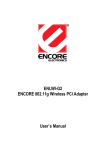 Encore ENLWI-G2 User`s manual