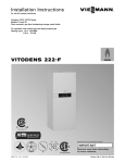 Viessmann Vitodens 222-F B2TA/B2TB Series Technical data