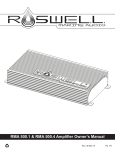 Roswell RMA 500.4 Owner`s manual