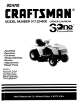 Craftsman 917.254860 Owner`s manual