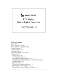 Wolverine F2D User manual