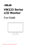 Asus VW223T User guide