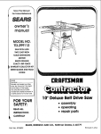 Craftsman 113.299112 Specifications
