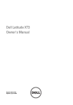 Dell Latitude XT3 Owner`s manual