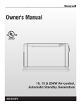 Carrier 17KW Owner`s manual