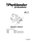 Murray Parklander2690999 Operator`s manual