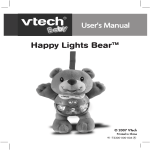 VTech Happy Lights Bear Pink Instruction manual