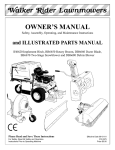 Walker 42-inch Owner`s manual