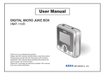 Safa Media SMCD-100 User manual