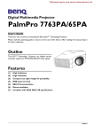 BenQ PalmPro 7763PA User`s guide
