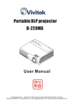 Vivitek D-220MX User manual