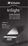 Verbatim INSIGHT PORTABLE HARD DRIVE User guide