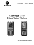 Motorola E399 GSM Service manual