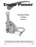 Eagle power FASTRACTS BX12 Operating instructions