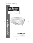 Primera Disc Publisher II User`s manual