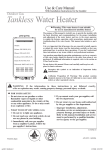 Rheem PHH-25ROF Operating instructions