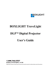 BOXLIGHT DLP User`s guide