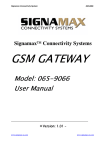 SignaMax 065-9066 User manual