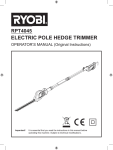 Ryobi RPT4045 Operator`s manual