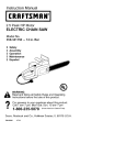 Craftsman 358.341150 Instruction manual