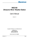 Maretron WSO100 User`s manual