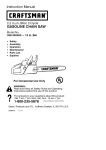 Craftsman 358.350460 Instruction manual