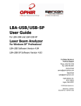 Sigma LBA-400 User guide