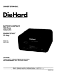 DieHard 200.71222 Owner`s manual