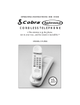 Cobra CP-2501 Operating instructions