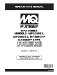 MULTIQUIP MP2050E3 Specifications