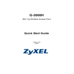 ZyXEL Communications G-3000 User`s guide