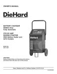 DieHard 200.71234 Owner`s manual
