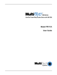 Multitech FR111A User guide