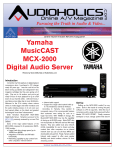 Yamaha MCX-2000 Specifications