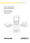 Sartorius Gem lite Operating instructions