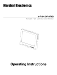 Marshall Electronics V-R1041DP-AFHD Operating instructions
