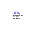 Advantech PCI-1752USO User manual