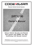 Code Alarm SRT 5500 Owner`s manual
