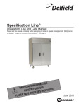 Delfield SAF1-S Specifications