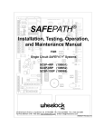 Wheelock SAFEPATH SCSP-8RP Instruction manual