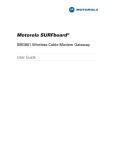 Motorola SURFboard SVG2501U User guide