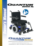 Pride Mobility Quantum 6000Z 3S Owner`s manual