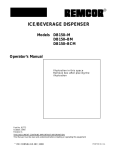 Scotsman NM650 Operator`s manual