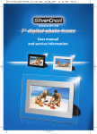 Silvercrest DPF-710A User manual