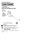 Craftsman 358.748240 Instruction manual