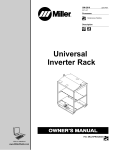 Miller Electric Inverter Rack Owner`s manual