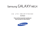 Samsung Galaxy Mega User manual